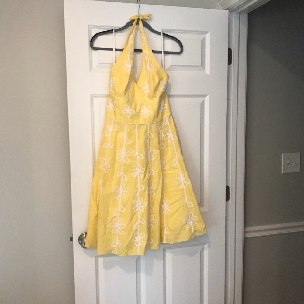 Lilly Pulitzer Yellow halter dress size 6